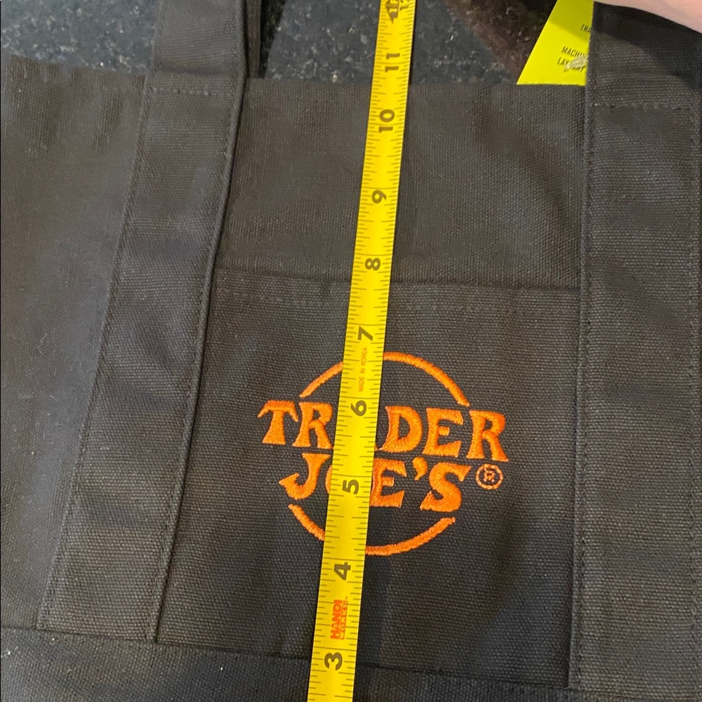 Trader Joe's Black Canvas Tote Bag - Picture 7 of 11